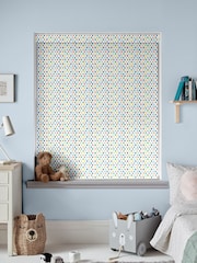 Voyage Primary Cream Blackout Dotty Made To Measure Roller Blind - Image 2 of 6