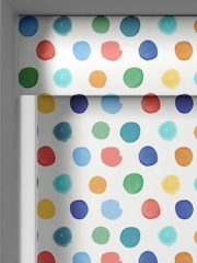Voyage Primary Cream Blackout Dotty Made To Measure Roller Blind - Image 3 of 6