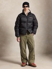 Polo Ralph Lauren Black Polyester Ripstop Printed Jacket - Image 2 of 6
