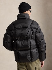 Polo Ralph Lauren Black Polyester Ripstop Printed Jacket - Image 3 of 6