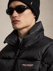 Polo Ralph Lauren Black Polyester Ripstop Printed Jacket - Image 4 of 6