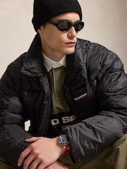 Polo Ralph Lauren Black Polyester Ripstop Printed Jacket - Image 5 of 6