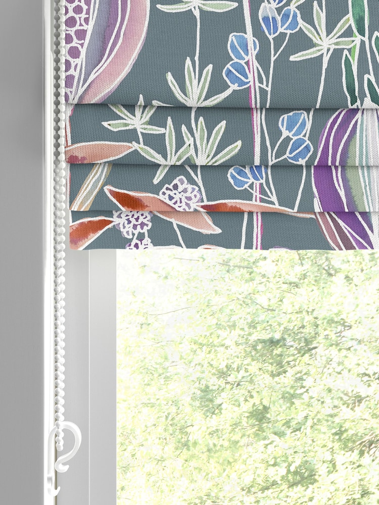 Voyage Papaya Grey Masina Made to Measure Roman Blind - Image 2 of 6