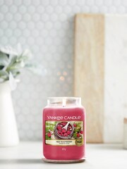 Yankee Candle Pink Large Jar Red Raspberry Candle - Image 1 of 3