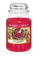 Yankee Candle Pink Large Jar Red Raspberry Candle - Image 3 of 3