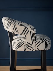 Clarke and Clarke Murakami Black Remi Bar Stool - Image 2 of 7