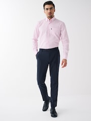 Marineblau/blau - Eng - Maschinenwaschbare, elegante Hose ohne Bundfalte - Bild 2 von 8