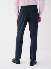 Marineblau/blau - Eng - Maschinenwaschbare, elegante Hose ohne Bundfalte - Bild 3 von 8