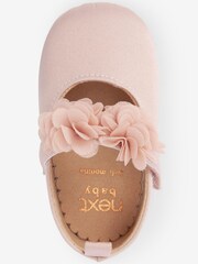 Satin, pink - Bridesmaid Collection Corsage Baby Shoes (0-18mths) - Bild 3 von 5