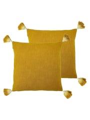 furn. 2 Pack Yellow Eden Filled Cushions - Image 1 of 4