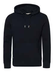 Bleu marine éclipse - Sweat à capuche brodé Superdry coton vintage à logo - Image 6 of 6