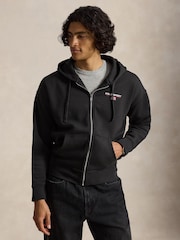 Polo Ralph Lauren Black Polo Sport Fleece Zip Through Hoodie - Image 2 of 6