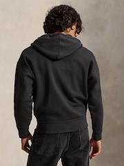 Polo Ralph Lauren Black Polo Sport Fleece Zip Through Hoodie - Image 3 of 6