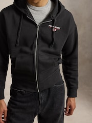 Polo Ralph Lauren Black Polo Sport Fleece Zip Through Hoodie - Image 5 of 6