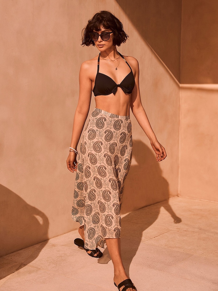 Mint Velvet Black Lightly Padded Cupped Hardware Bikini Top - Image 2 of 5 Mint Velvet Black Lightly Padded Cupped Hardware Bikini Top - Image 2 of 5