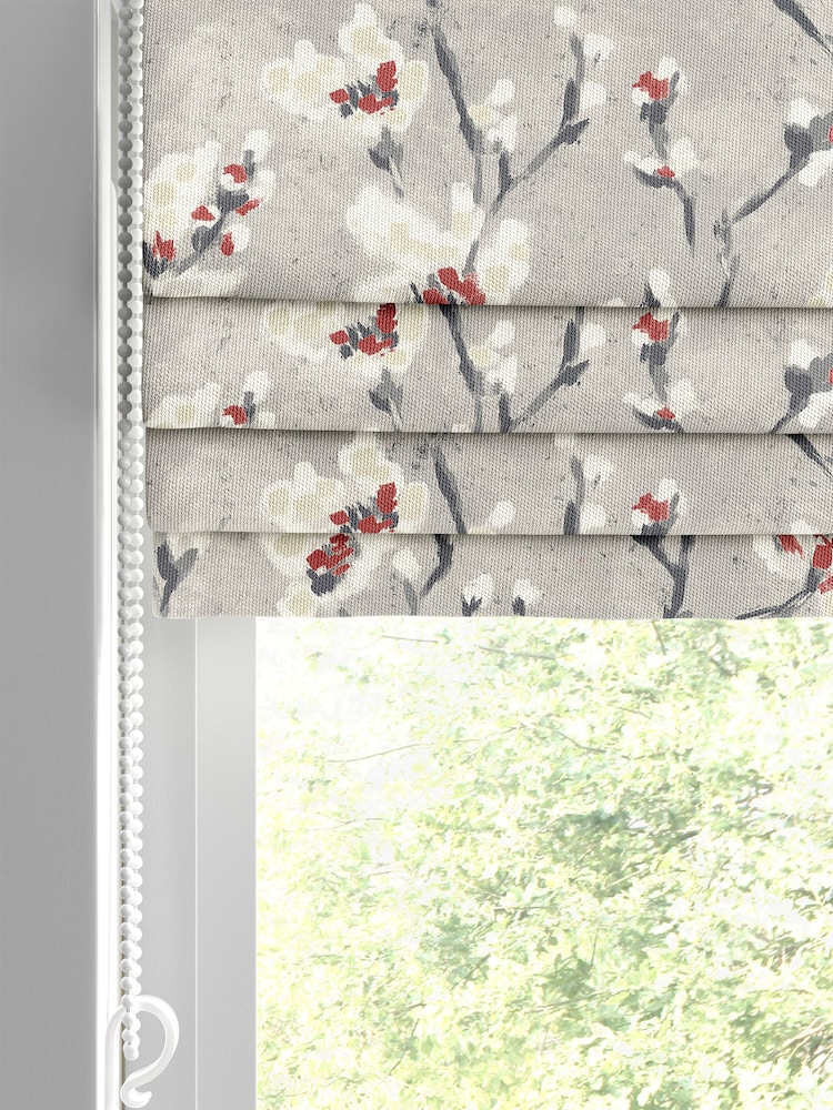 Red Burley Made To Measure Roman 100% Cotton Blind - Image 2 of 6