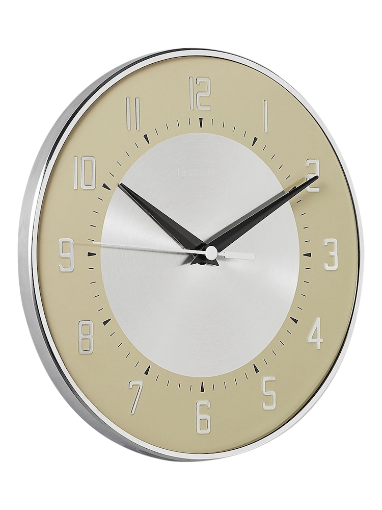 Brookpace Lascelles Cream Deco Style Wall Clock - Image 2 of 4