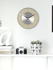 Brookpace Lascelles Cream Deco Style Wall Clock - Image 3 of 4