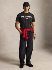 Polo Ralph Lauren Black Sport Logo T-Shirt - Image 3 of 6