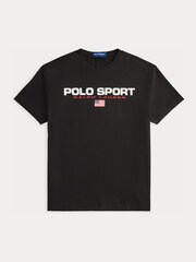 Polo Ralph Lauren Black Sport Logo T-Shirt - Image 6 of 6