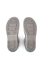 أزرق - Start-Rite Big Little Puddle Tie Up Cosy Lined Wellies - صورة 5 من 5