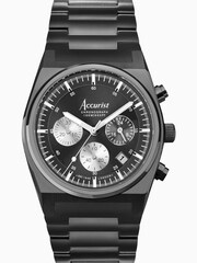 Accurist Origin Mens Black Stainless Steel Bracelet Chronograph Watch - Image 1 of 6