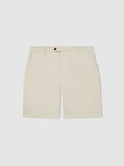 Reiss Stone Oe Hampton Cotton Chino Shorts With Stretch - Image 2 of 6