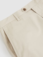 Reiss Stone Oe Hampton Cotton Chino Shorts With Stretch - Image 6 of 6