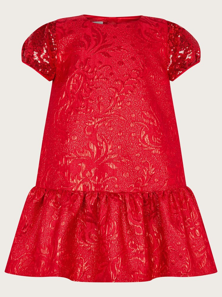 Monsoon Cosmic Print Velvet Dress - Image 1 of 3