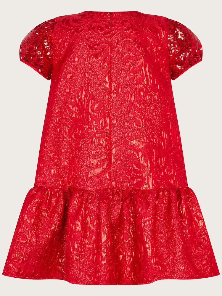 Monsoon Cosmic Print Velvet Dress - Image 2 of 3