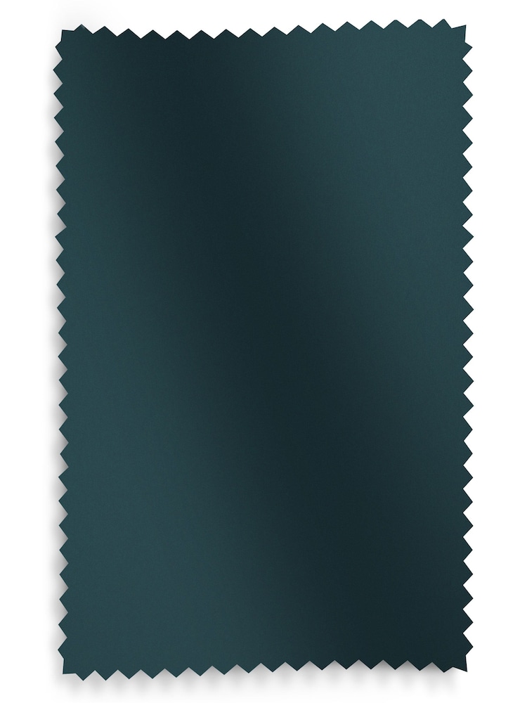 Peacock Teal Montero Velvet Made To Measure Curtain - Image 9 of 9