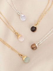 Gold Plated/Silver Plated Semi Precious Stone Necklace - Image 1 of 7