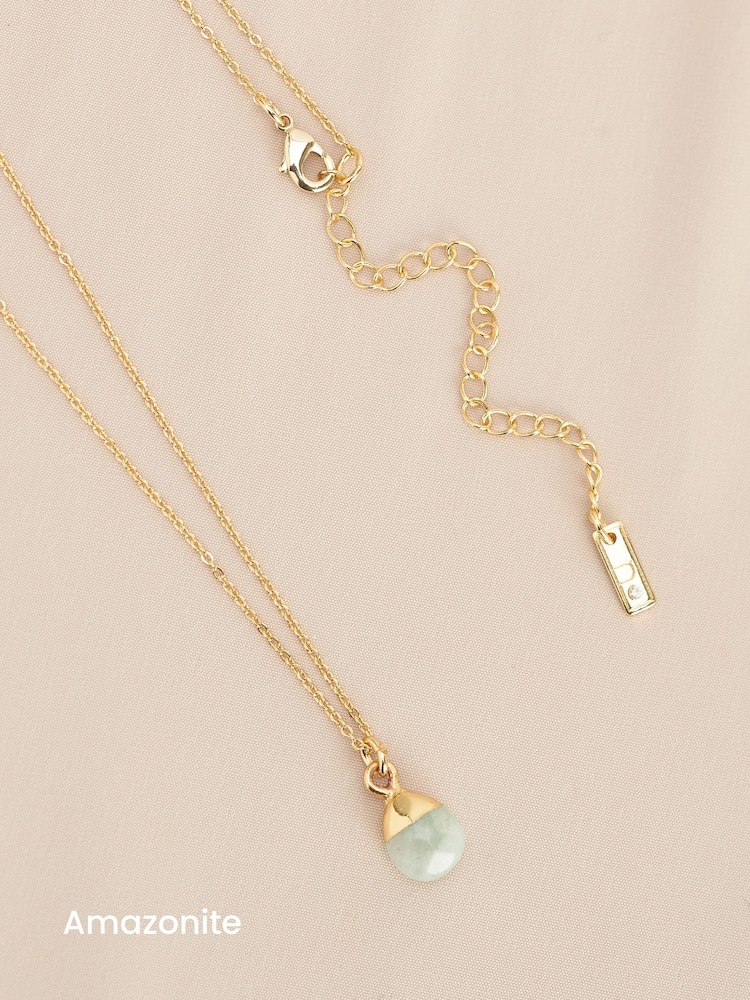 Gold Plated/Silver Plated Semi Precious Stone Necklace - Image 2 of 7