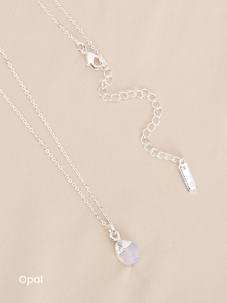 Gold Plated/Silver Plated Semi Precious Stone Necklace - Image 4 of 7