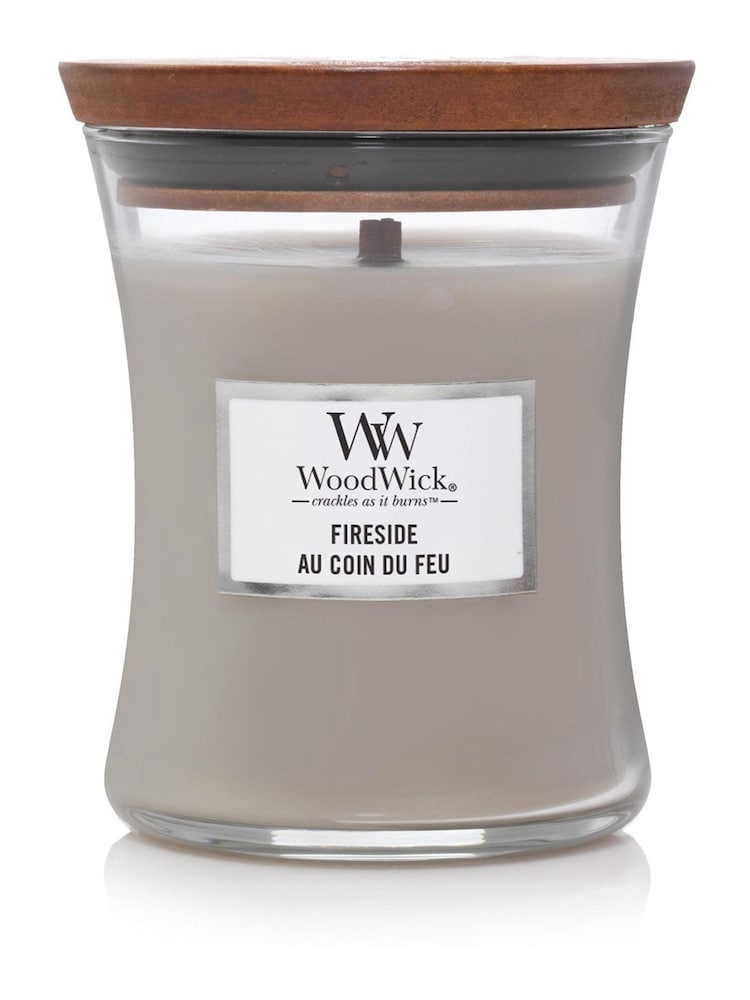 Woodwick Brown Hourglass Fireside Jar Candle - Image 2 of 2