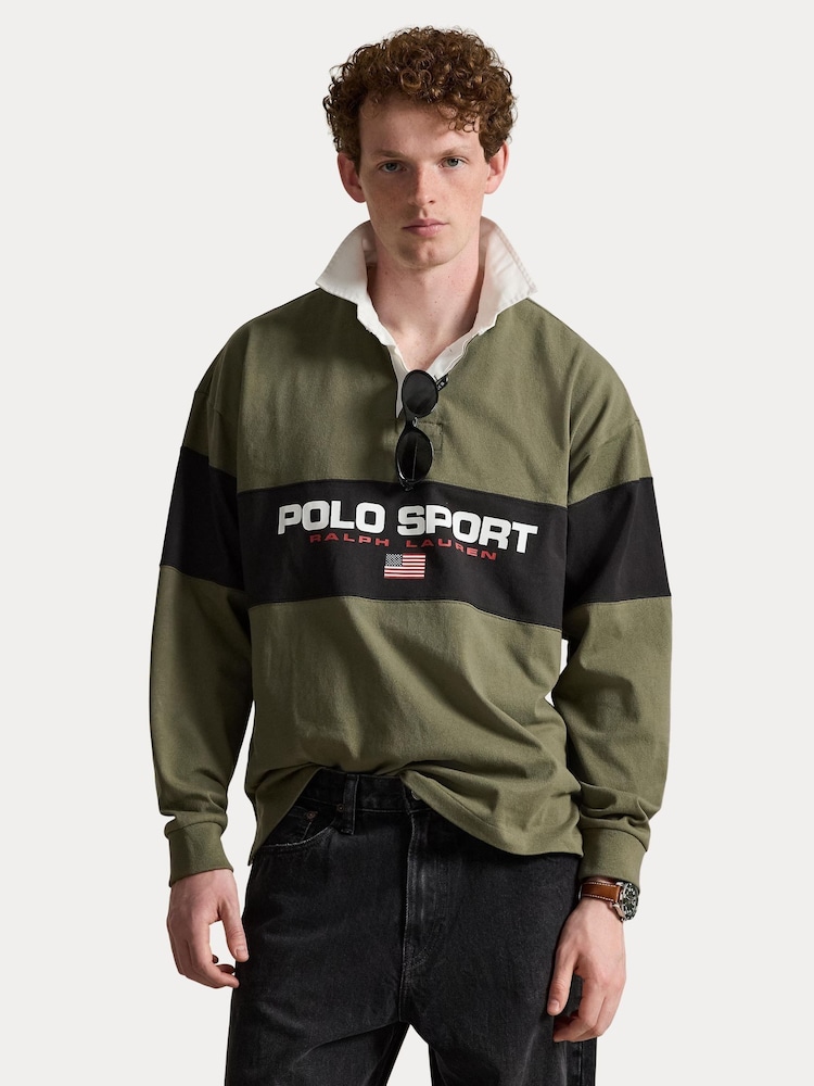 Polo Ralph Lauren Green Sport Rugby Shirt - Image 1 of 7