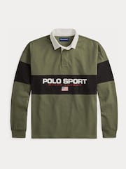 Polo Ralph Lauren Green Sport Rugby Shirt - Image 7 of 7