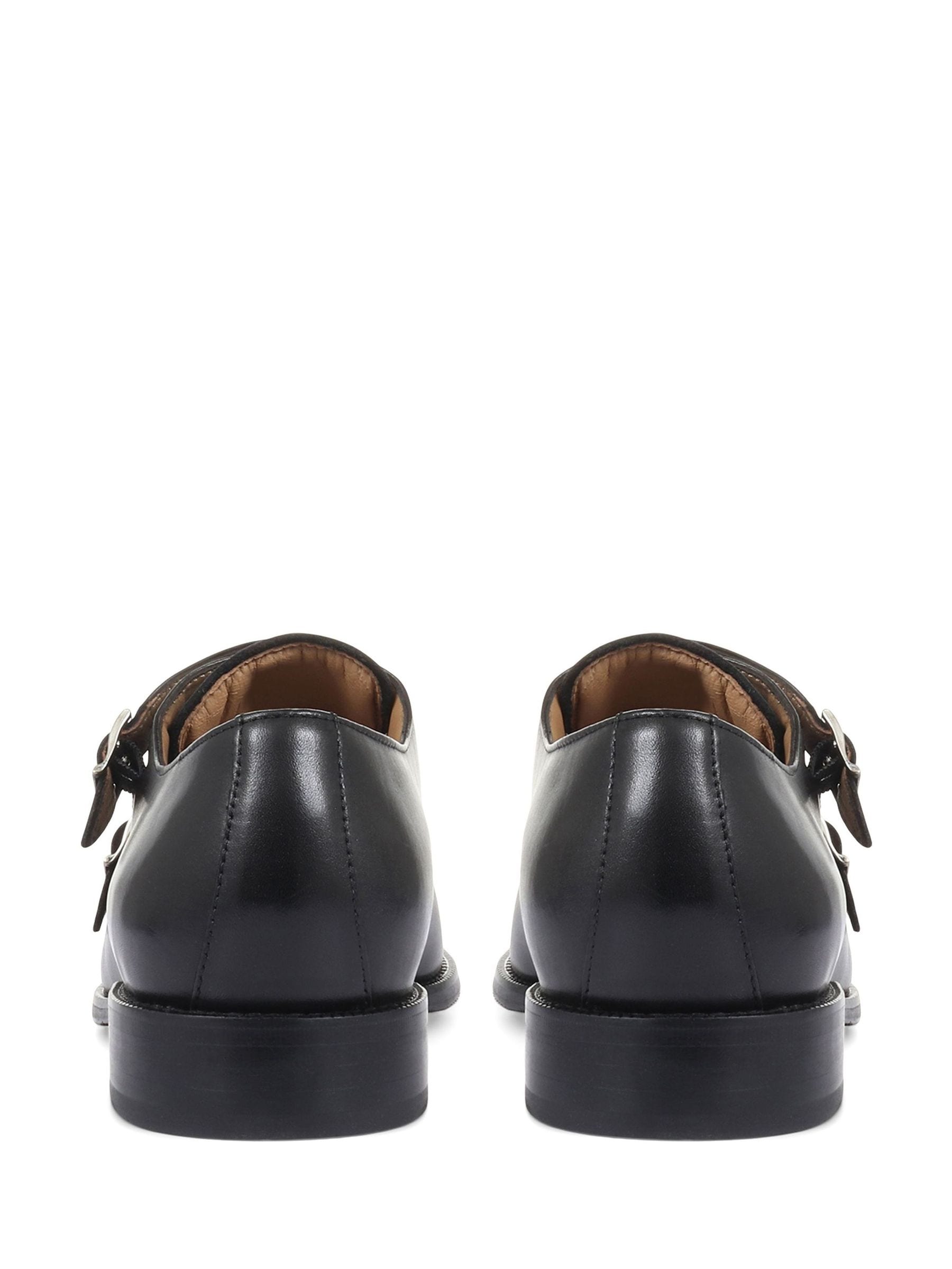Buy Jones Bootmaker Black Nathaniel Leather Double Monk Shoes from