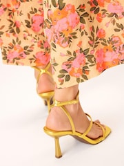 Yellow Gold Regular/Wide Fit Forever Comfort® Triple Strap Sandals - Image 3 of 7