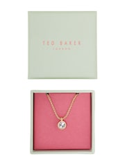 Ted Baker Gold Tone SININAA: Crystal Pendant Necklace - Image 8 of 9