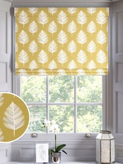 Yellow Finn Made To Measure Roman 100% Cotton Blind - Image 1 of 6