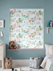 Voyage Dusk Blue Blackout Park Life Made To Measure Roller Blind - Image 2 of 6
