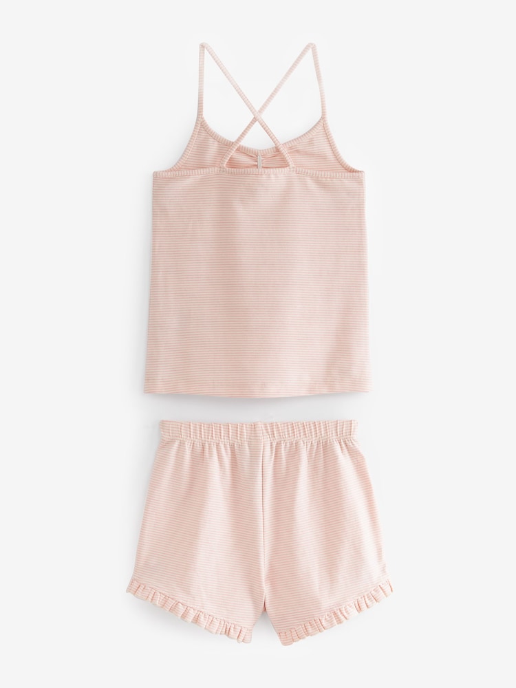 Noir/blanc/rose - Lot de 3 pyjamas courts cami (3-16 ans) - Image 4 de 4