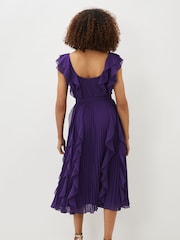 Phase Eight Purple Bailey Pleated Dress - Image 2 of 9