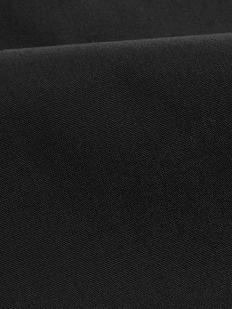 Black Regular Fit Easy Care Double Cuff Smart Shirt - Image 6 of 6