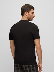 BOSS Black/Blue/Grey Classic 100% Cotton T-Shirts 3 Pack - Image 3 of 11