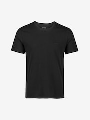 BOSS Black/Blue/Grey Classic 100% Cotton T-Shirts 3 Pack - Image 7 of 11