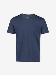 BOSS Black/Blue/Grey Classic 100% Cotton T-Shirts 3 Pack - Image 8 of 11