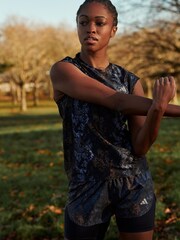 adidas Black Fast 2-In-1 AOP Shorts - Image 3 of 4