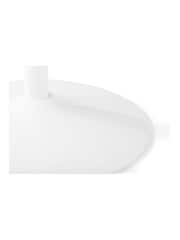 Julian Bowen White Blanco Round Compact 4 Seater Dining Table - Image 4 of 4
